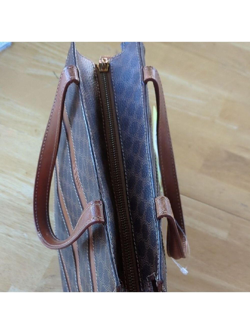 Vintage Celine Macadam Authentic Brown Classic Tote - Picture 4 of 14